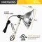 Ipower Simple Deluxe Tight Grip Clamp Lamp Light with 8.5 Inch Aluminum Reflector up to 150 Watt, 2PK HIWKLTHEAVYCLAMPLIGHTMX2 - alternate 2